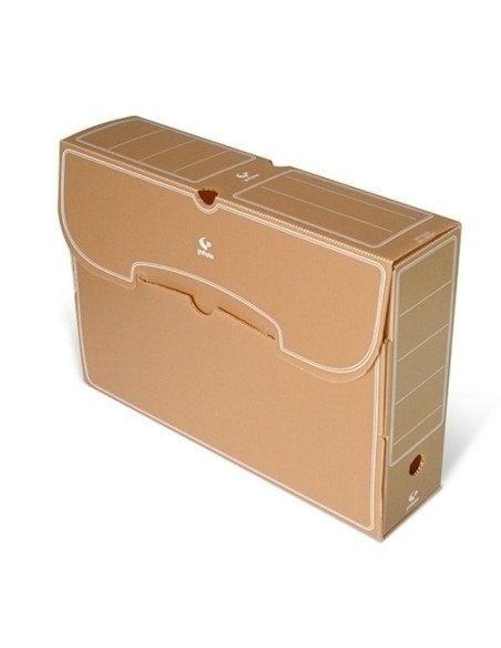 CJ.ARCHIV.DEFINIT.PP GRAFOPLAS Fº MARRON - Pack de 25 unidades